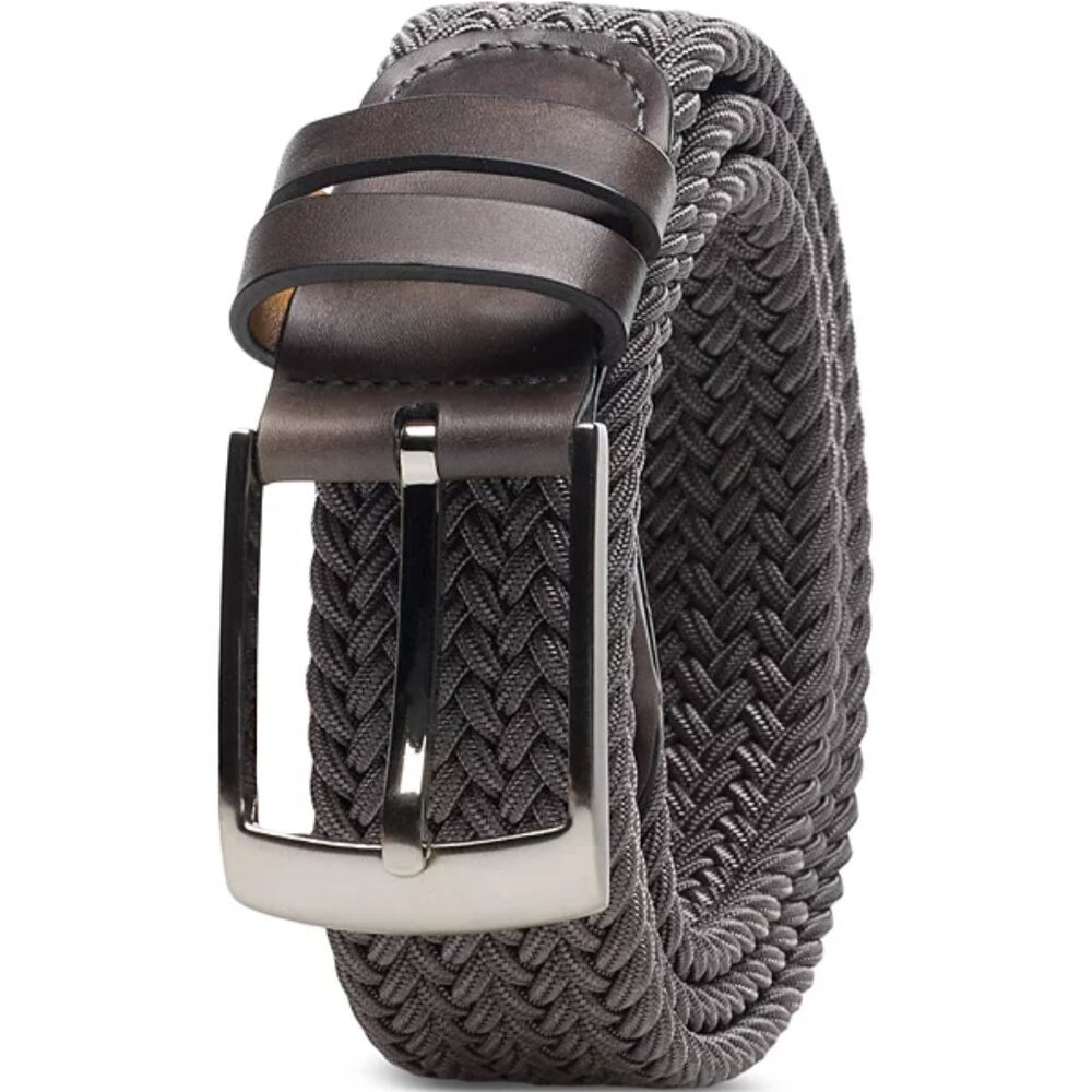 Magnanni Nadal Grey Belt - Braided and Genuine Leather
